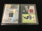 2 Card Lot of Football Jersey Relic Cards from Collection - Mario Williams & Justin Fargas
