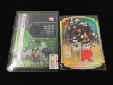 2 Card Lot of Football Jersey Relic Cards from Collection - Both are Clinton Portis of Broncos