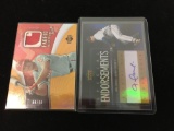2 Card Lot of Baseball Jersey and Autograph Cards from Collection - Pat Burrell & Joel Zumaya