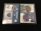 2 Card Lot of Football Jersey Relic & Football Cards from Collection - Dallas Clark & Javon Walker