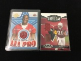 2 Card Lot of Football Jersey Relic Cards from Collection - Antonio Gates & Anquan Boldin