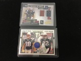 2 Card Lot of Football Jersey Relic Cards from Collection - Terence Newman & Christian Fauria