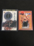 2 Card Lot of Basketball Jersey Relic Cards from Collection - Mike Bibby & Terrell Brandon