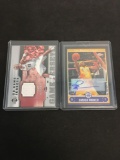2 Card Lot of Basketball Jersey Relic & Autograph Cards from Collection - Smush Parker & Drew Gooden