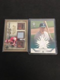 2 Card Lot of Baseball Jersey Relic Cards from Collection - Josh Womack & John Kruk