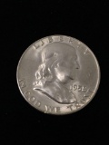 UNC 1958-D United States Franklin Half Dollar - 90% Silver Coin