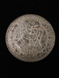 10% Silver Mexican 1961 Uno Peso Coin