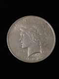 1922 United States Silver Peace Dollar - 90% Silver Coin from Estate Collection