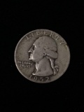 1952-D United States Washington Quarter - 90% Silver Coin