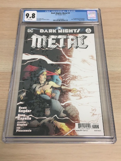 CGC Graded 9.8 - Dark Nights Metal #2 Comic Book from High End Collection