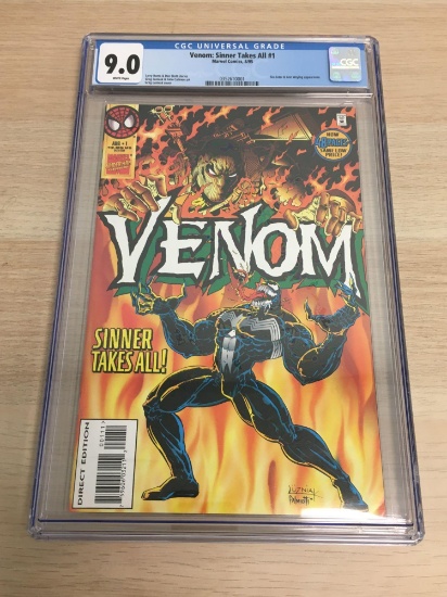 CGC Graded 9.0 - Venom: Sinner Takes All #1 Comic Book from High End Collection