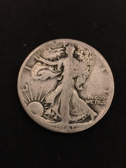 1941-S United States Walking Liberty Silver Half Dollar - 90% Silver Coin from Estate