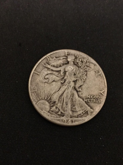 1941 United States Walking Liberty Silver Half Dollar - 90% Silver Coin from Estate