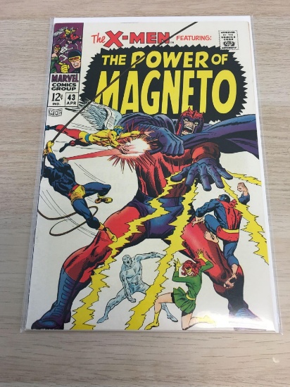 X-Men #43 Featuring The Power of Magneto Vintage Comic Book from High End Collection