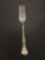WM.A,Rogers Designer 7.5in Long Vintage Filigree Decorated Nickel Silver Serving Fork