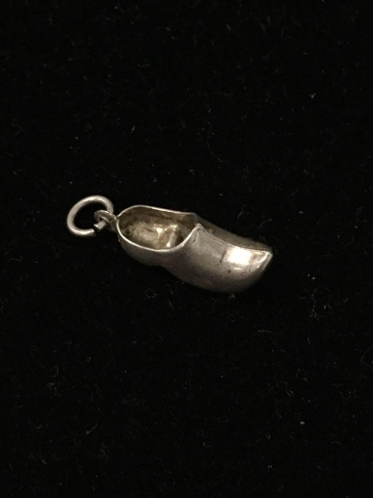 Petite Clog Sterling Silver Charm Pendant