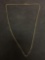 Dainty Gold Tone 18 Inch Sterling Silver Necklace