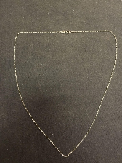18 Inch Sterling Silver Rope Chain Necklace
