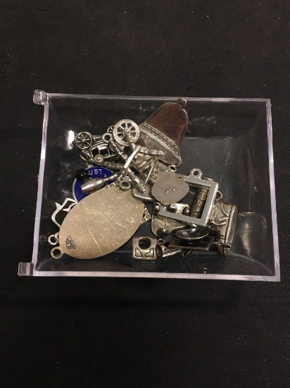 53 Grams of Sterling Silver Charm Pendants