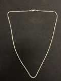 18 Inch Sterling Silver Rope Chain Necklace