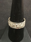 Double Band Sterling Silver Ring Sz 9.25