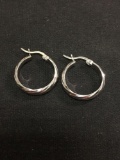 Thai Sterling Silver Hoop Earrings