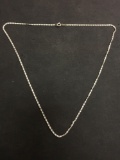 Unique Link 20 Inch Sterling Silver Chain Necklace