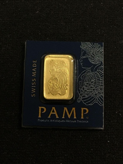 PAMP Suisse VeriScan 1 Gram .999 Fine Gold Bullion Bar - AU 999.9