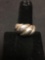 Scalloped Dome Styled Sterling Silver Ring Band - Size6
