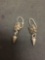 Lisa Jeaks Designer 1.5in Long Detailed Pair of Sterling Silver Earrings