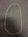 Rope Link 3.0mm Wide 22in Long Sterling Silver Chain