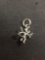 Cupid Motif 0.75in Tall Sterling Silver Charm