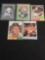 Lot of 5 Sports Cards From Estate - Stars, Rookies, Inserts, Vintage, & More