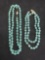 Pair of Jade Style Beaded Necklaces