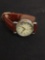 Women's Fossil Watch with Brown Leather Band from Police Seizure