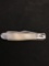 INCREDIBLE CUSTOM MADE Lapidary Pocket Knife - Mother of Pearl Handle
