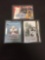 3 Count Lot of Football Certified Auto Rookie Cards