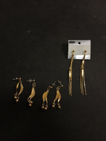 Various Size & Style Gold-Tone Alloy Fashion Pairs of Drop Earrings