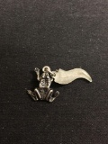 Yosemite National Park Themed 0.75in Tall Sterling Silver Frog Charm