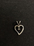 Petite Diamond Heart Pendant