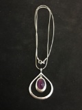 Unique Irish Jewelry Killarney Purple Gemstone Necklace & Pendant