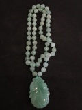 Amazing Carved Jade Style Necklace