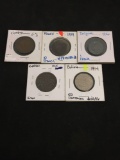 Lot of 5 Foreign Coins From Estate Collection