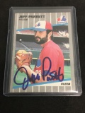 Signed 1989 Fleer Jeff Parrett Expos Autographed Baseball Card