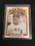 1972 Topps #49 Willie Mays Giants Vintage Baseball Card from Estate Collection
