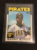 1986 Topps Traded Barry Bonds Giants Pirates Rookie Baseball Card