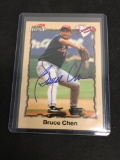 Signed 1998 Team Best Bruce Chen Braves Autograph Baseball Card