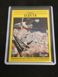 Signed 1991 Fleer Chili Davis Angels Autographed Baseball Card