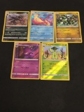 5 Card Lot of Pokemon Holofoil Trading Cards from Collection - Unresearched