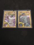 2 Card Lot of 1996 Finest Gold Cards - Jay Buhner & Mo Vaughn